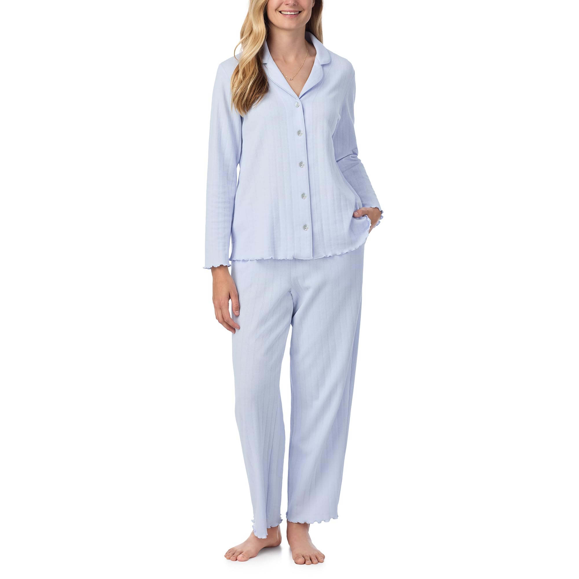 Carole Hochman Women's Sweet Blue Cotton Pajama Set