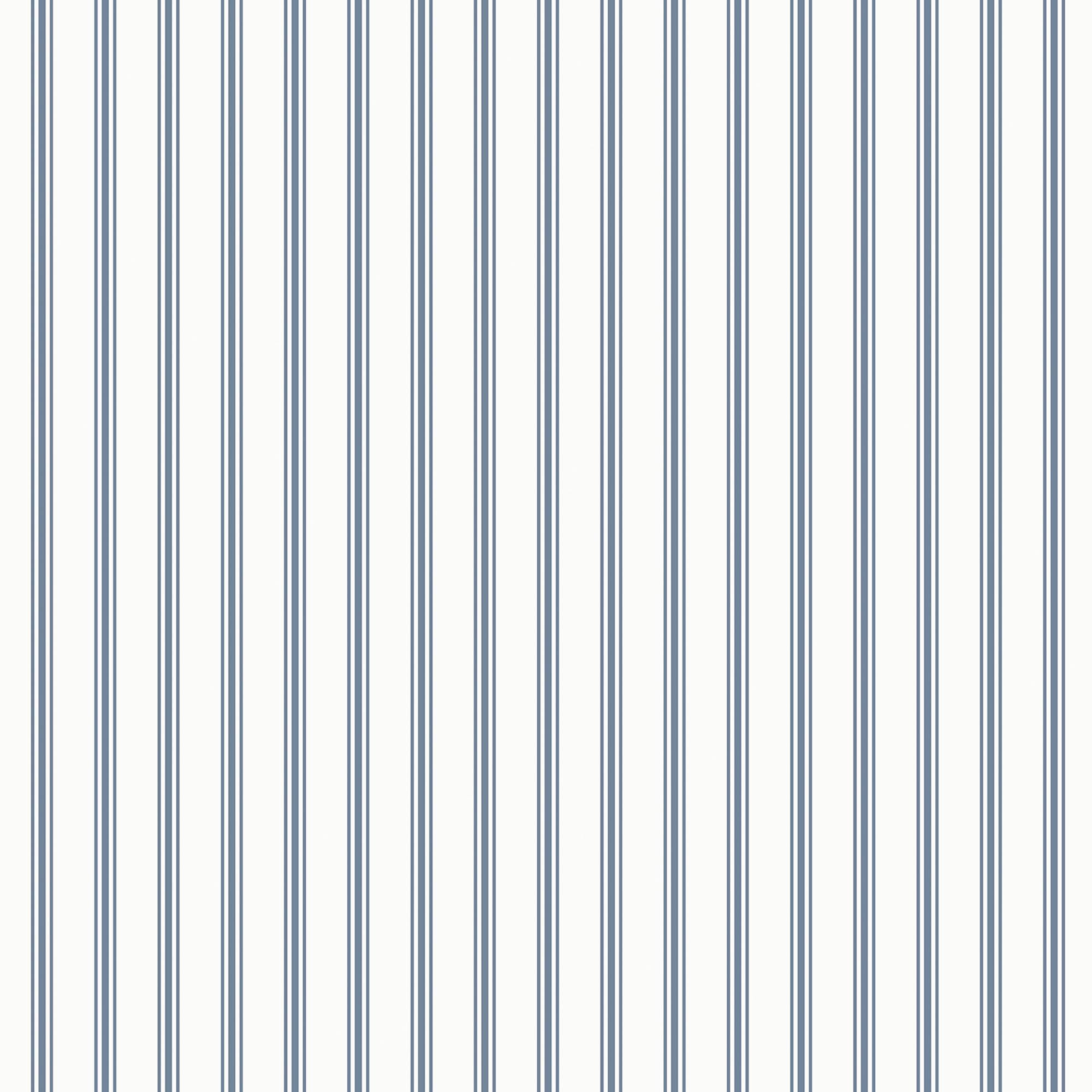 Laura Ashley Farnworth Stripe Smoke Blue Wallpaper for Living Room Decor Trendy Pattern Home Accent