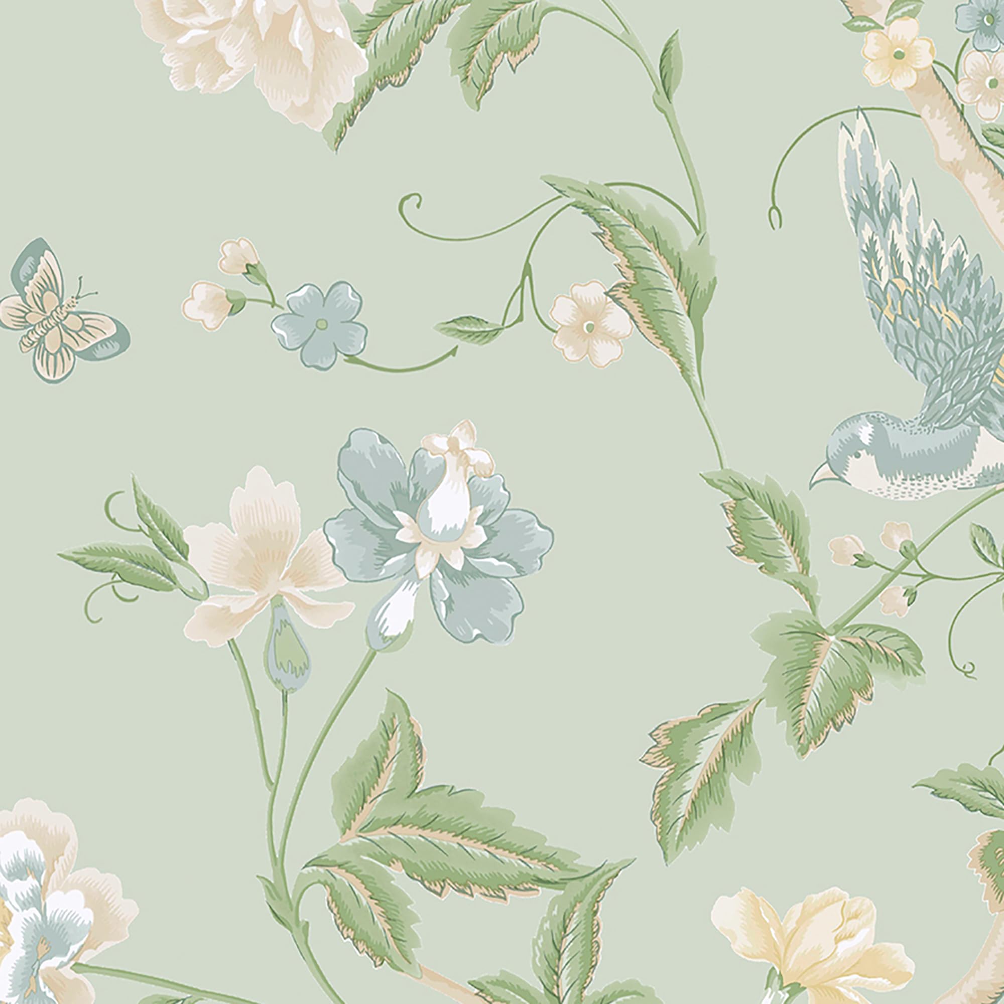 Laura Ashley Summer Palace Eau de Nil Wallpaper for Living Room Decoration Modern Pattern Design Home Decor MMA2023